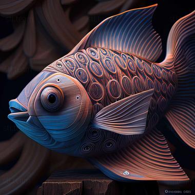 3D model Danio rerio fish (STL)